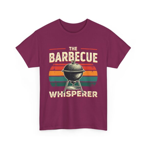 The Barbecue Whisperer Funny Grill Master BBQ Dad Summer Cooking Design Unisex Heavy Cotton Tee - Image 2