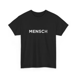 MENSCH Distressed Typography Human Imperfection Existential Raw Design Unisex Heavy Cotton Tee