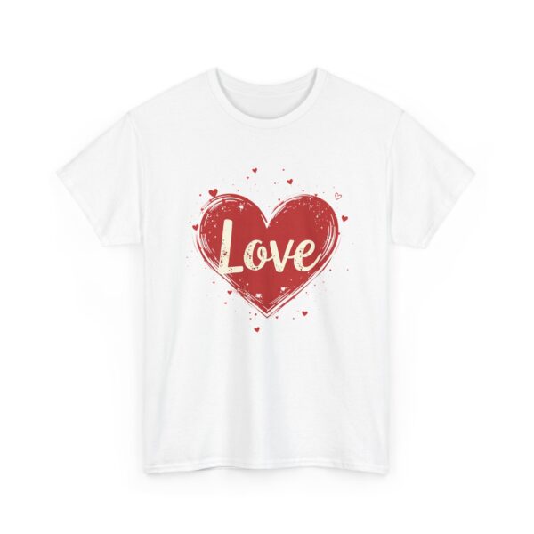 Love Vintage Distressed Heart Timeless Kindness Connection Humanity Unisex Heavy Cotton Tee - Image 5