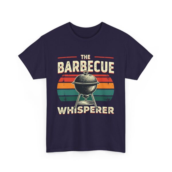 The Barbecue Whisperer Funny Grill Master BBQ Dad Summer Cooking Design Unisex Heavy Cotton Tee - Image 3