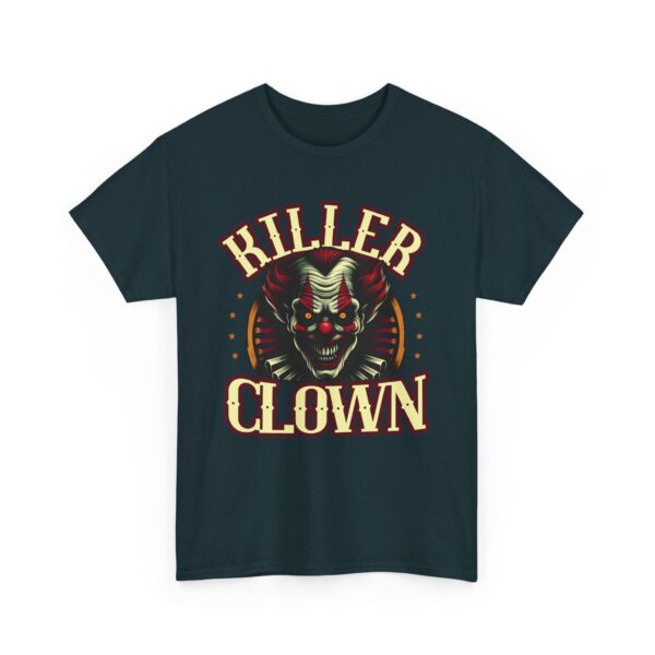 Halloween Killer Clown Creepy Horror Monster Circus Unisex Heavy Cotton Tee - Image 2