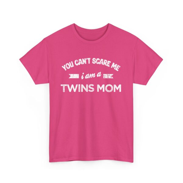 Bold Distressed 'Twins Mom' Empowerment Letter Art Design for Moms Unisex Heavy Cotton Tee - Image 11