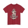 Mermaid and Anchor Deep Love Tattoo Design – Old School Marine Sailor Legends Art Unisex Heavy Cotton Tee - Image 8