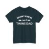 Bold Distressed 'Twins Dad' Empowerment Letter Art Design for Dads Unisex Heavy Cotton Tee - Image 6