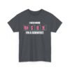 I Need more Bacon i'm a Scientist Funny Periodic Table Letter Art Geek Teacher Pun Unisex Heavy Cotton Tee