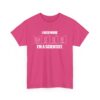I Need more Bacon i'm a Scientist Funny Periodic Table Letter Art Geek Teacher Pun Unisex Heavy Cotton Tee - Image 5