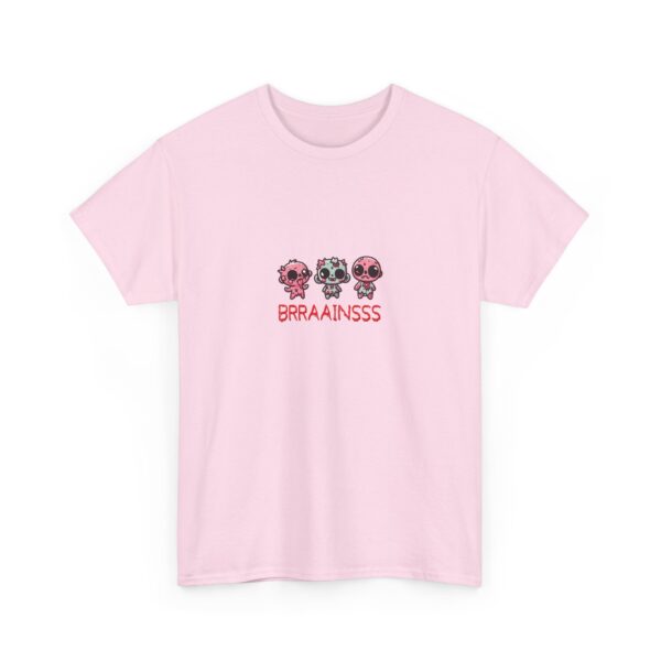 Funny Cute Kawaii Zombie Horde Brains Horror Design Unisex Heavy Cotton Tee - Image 7