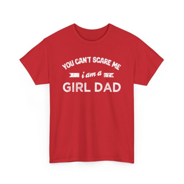 Bold Distressed 'Girl Dad' Empowerment Letter Art Design for Dads Unisex Heavy Cotton Tee - Image 9