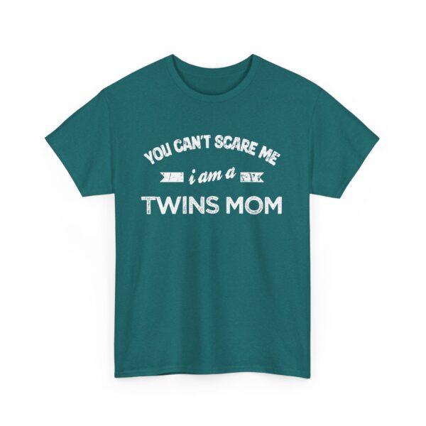 Bold Distressed 'Twins Mom' Empowerment Letter Art Design for Moms Unisex Heavy Cotton Tee - Image 6