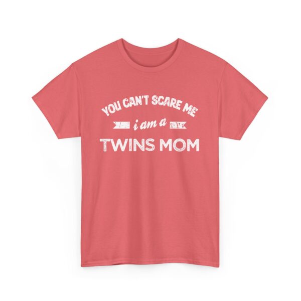 Bold Distressed 'Twins Mom' Empowerment Letter Art Design for Moms Unisex Heavy Cotton Tee - Image 8