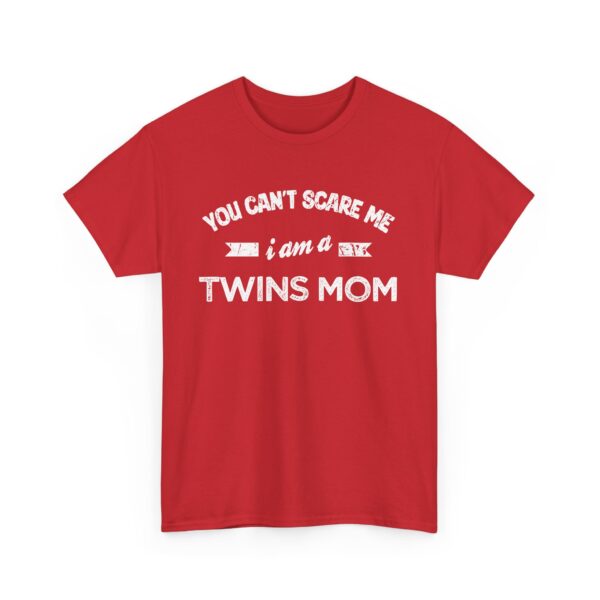 Bold Distressed 'Twins Mom' Empowerment Letter Art Design for Moms Unisex Heavy Cotton Tee - Image 7