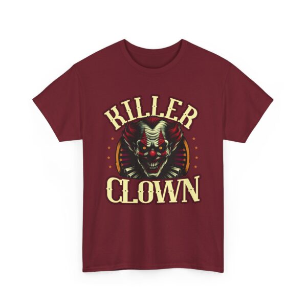 Halloween Killer Clown Creepy Horror Monster Circus Unisex Heavy Cotton Tee - Image 4