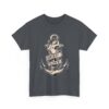 Mermaid and Anchor Deep Love Tattoo Design – Old School Marine Sailor Legends Art Unisex Heavy Cotton Tee - Image 3