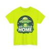 Take Me Back Home Funny Alien Abduction UFO Humor Design Unisex Heavy Cotton Tee