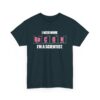 I Need more Bacon i'm a Scientist Funny Periodic Table Letter Art Geek Teacher Pun Unisex Heavy Cotton Tee - Image 2