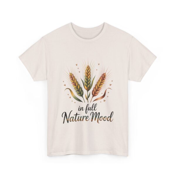 In Full Nature Mood Wheat Summer Botanical Boho Positive Life Design Unisex Heavy Cotton Tee - Image 4