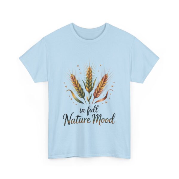 In Full Nature Mood Wheat Summer Botanical Boho Positive Life Design Unisex Heavy Cotton Tee - Image 9