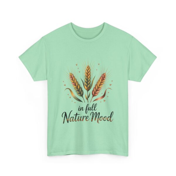 In Full Nature Mood Wheat Summer Botanical Boho Positive Life Design Unisex Heavy Cotton Tee - Image 8