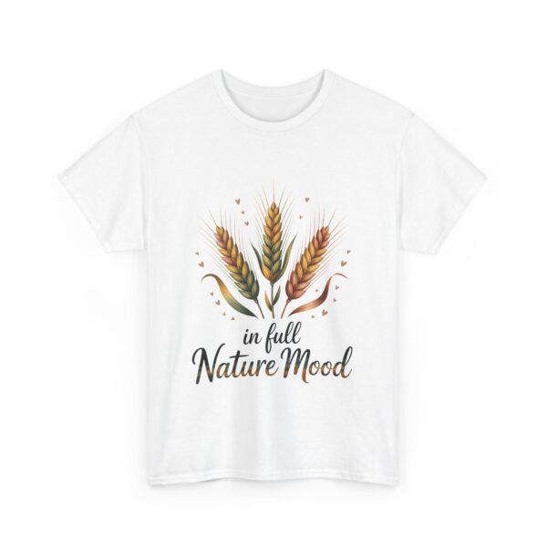 In Full Nature Mood Wheat Summer Botanical Boho Positive Life Design Unisex Heavy Cotton Tee - Image 3