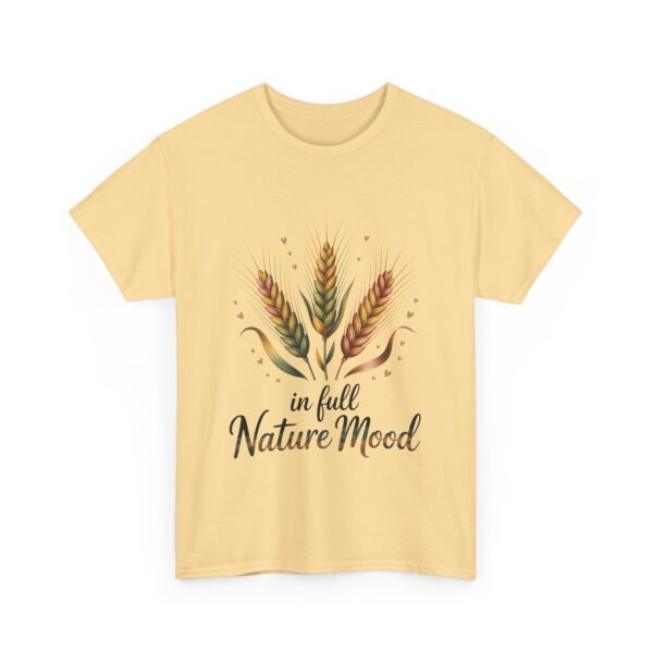 In Full Nature Mood Wheat Summer Botanical Boho Positive Life Design Unisex Heavy Cotton Tee - Image 5