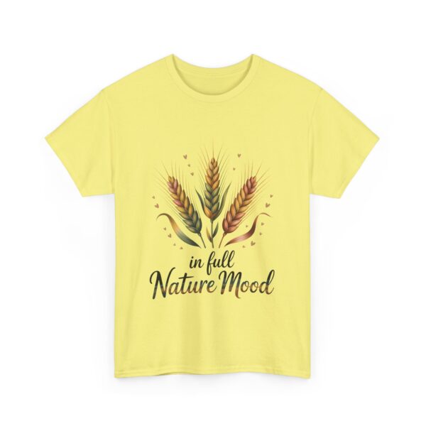 In Full Nature Mood Wheat Summer Botanical Boho Positive Life Design Unisex Heavy Cotton Tee - Image 7