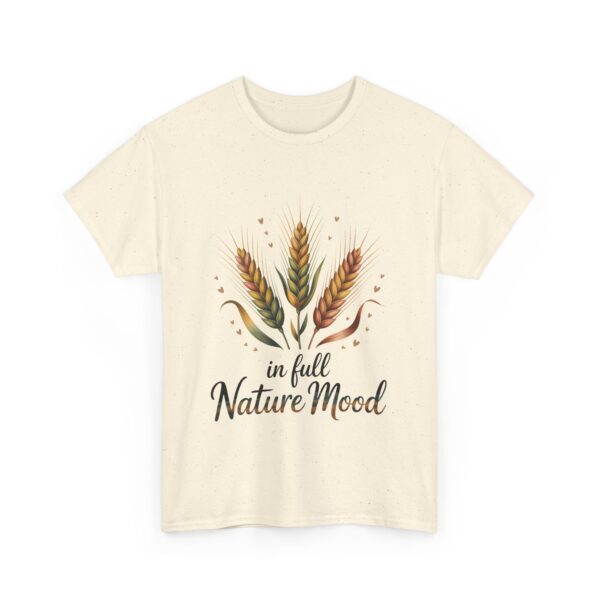 In Full Nature Mood Wheat Summer Botanical Boho Positive Life Design Unisex Heavy Cotton Tee - Image 6