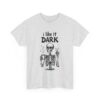 Skeleton Coffee Lover I like it Dark Humor Design Unisex Heavy Cotton Tee - Image 2