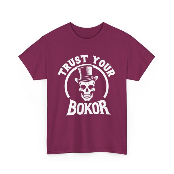 Trust Your Bokor Skeleton Voodoo Humor Halloween Mardi Gras Día de Muertos Unisex Heavy Cotton Tee - Image 4