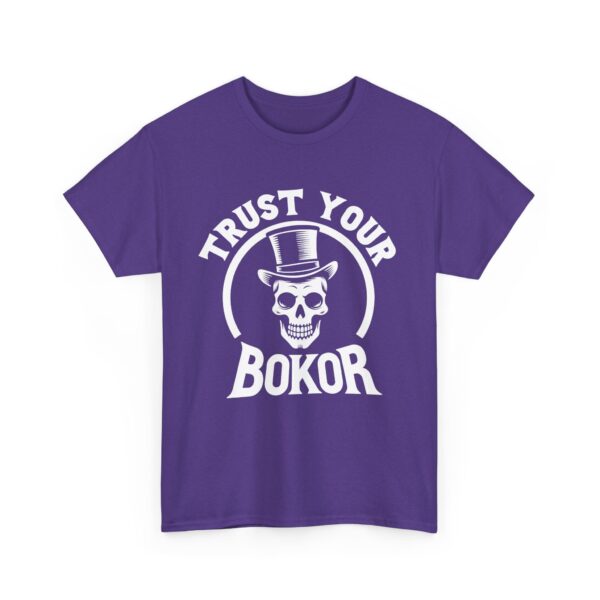 Trust Your Bokor Skeleton Voodoo Humor Halloween Mardi Gras Día de Muertos Unisex Heavy Cotton Tee - Image 2