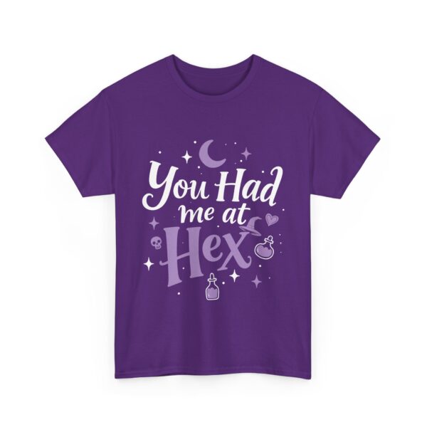 You Had Me at Hex Sarcastic Witch Shirt Witchy Humor Quote Unisex Heavy Cotton Tee - Image 4