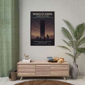 MONOLITH RISING - DAWN OF SOUND - A primordial audio experience promo poster fanart