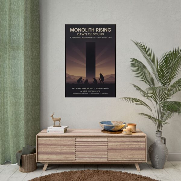 MONOLITH RISING - DAWN OF SOUND - A primordial audio experience promo poster fanart