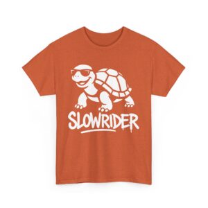 slowrider funny turtle meme  vintage humor lowrider chill wildlife parody Unisex Heavy Cotton Tee