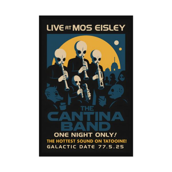 The CANTINA BAND live at MOS EISLEY promo poster fanart
