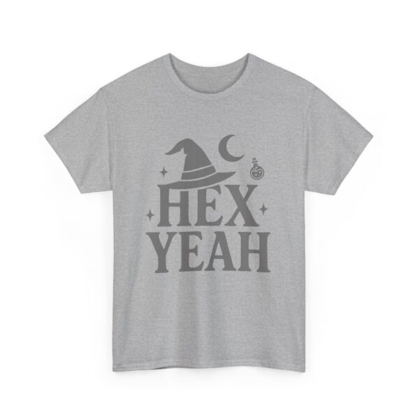Hex Yeah Witch Humor Sarcastic Gothic Witchy Vibes Unisex Heavy Cotton Tee - Image 4