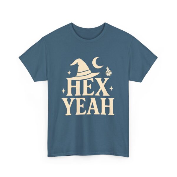 Hex Yeah Witch Humor Sarcastic Gothic Witchy Vibes Unisex Heavy Cotton Tee - Image 2