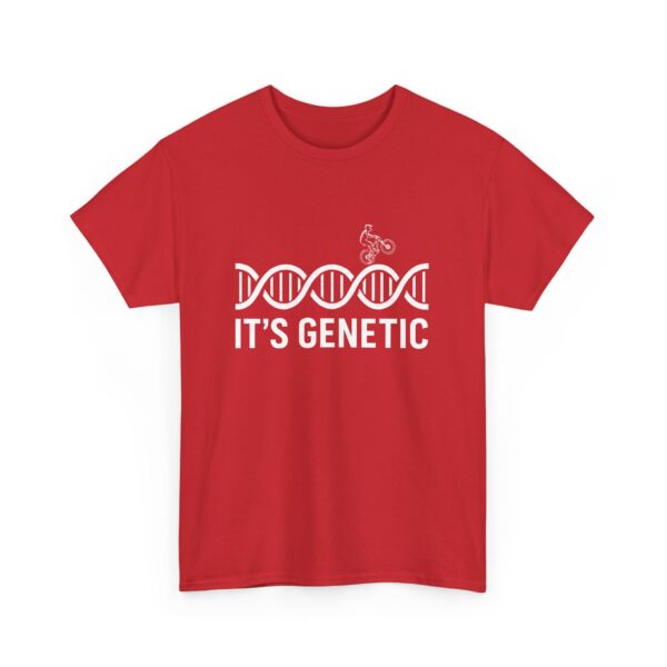 Funny MTB DNA Helix Mountain Bike It's Genetic Unisex Heavy Cotton Tee - Image 7