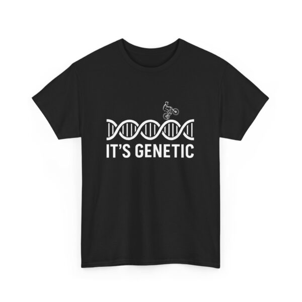 Funny MTB DNA Helix Mountain Bike It's Genetic Unisex Heavy Cotton Tee