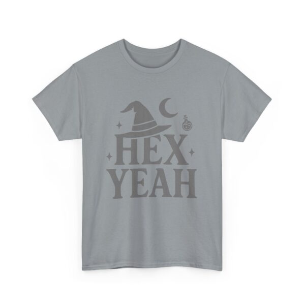 Hex Yeah Witch Humor Sarcastic Gothic Witchy Vibes Unisex Heavy Cotton Tee - Image 5