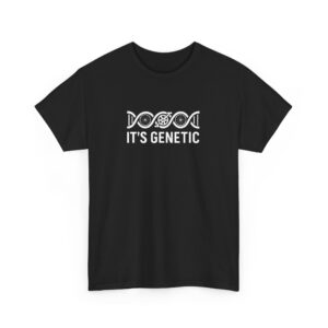 Funny Cycling DNA Helix – It's Genetic Bike Crank Pedals Wheels Unisex Heavy Cotton Tee