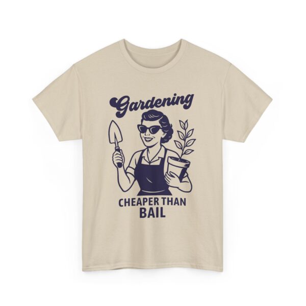 Gardening Humor For Women Plant Therapy Dark Humor Unisex Heavy Cotton Tee - Image 3