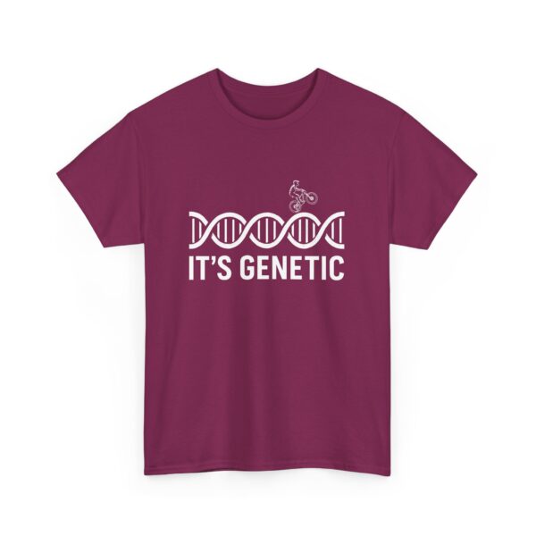 Funny MTB DNA Helix Mountain Bike It's Genetic Unisex Heavy Cotton Tee - Image 6