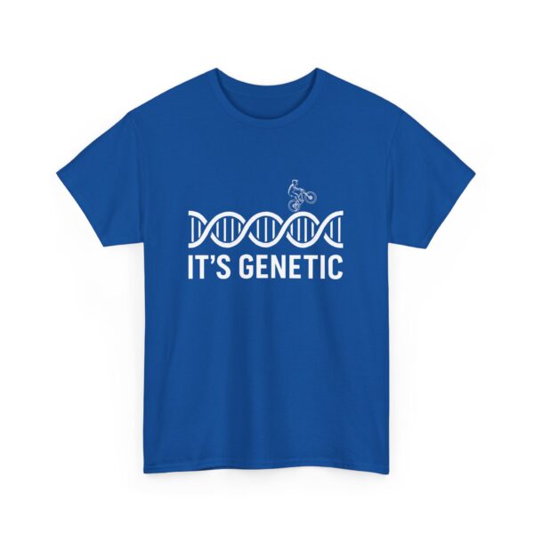 Funny MTB DNA Helix Mountain Bike It's Genetic Unisex Heavy Cotton Tee - Image 4