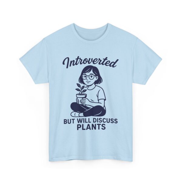 Plant Humor For Women Introvert Botanical Dark Humor Unisex Heavy Cotton Tee - Image 6