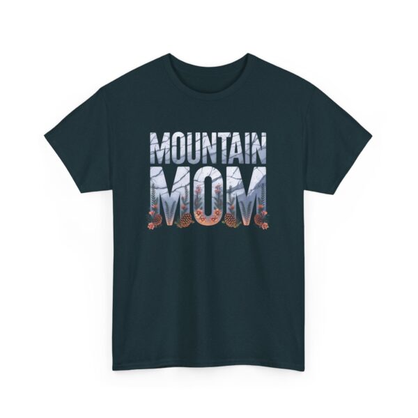 Mountain Mom Hiking Climbing Women Outdoors Granite Letter Art Unisex Heavy Cotton Tee - Image 2