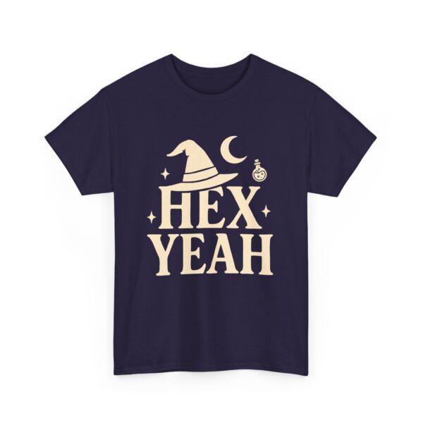 Hex Yeah Witch Humor Sarcastic Gothic Witchy Vibes Unisex Heavy Cotton Tee - Image 4
