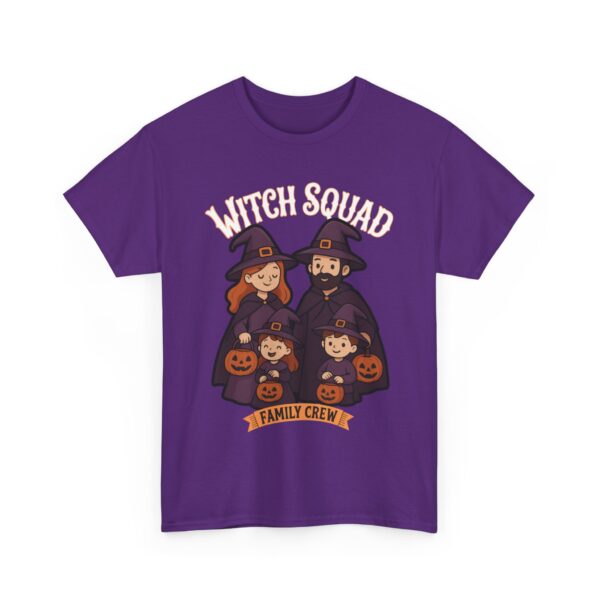 Matching Family Halloween Design – Witch Squad Outfit Unisex Heavy Cotton Tee - Image 3