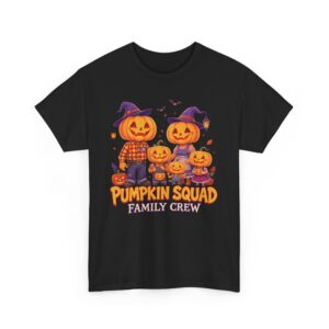 Matching Family Halloween Design – Pumpkin Squad Outfit Unisex Heavy Cotton Tee