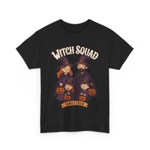 Matching Family Halloween Design – Witch Squad Outfit Unisex Heavy Cotton Tee