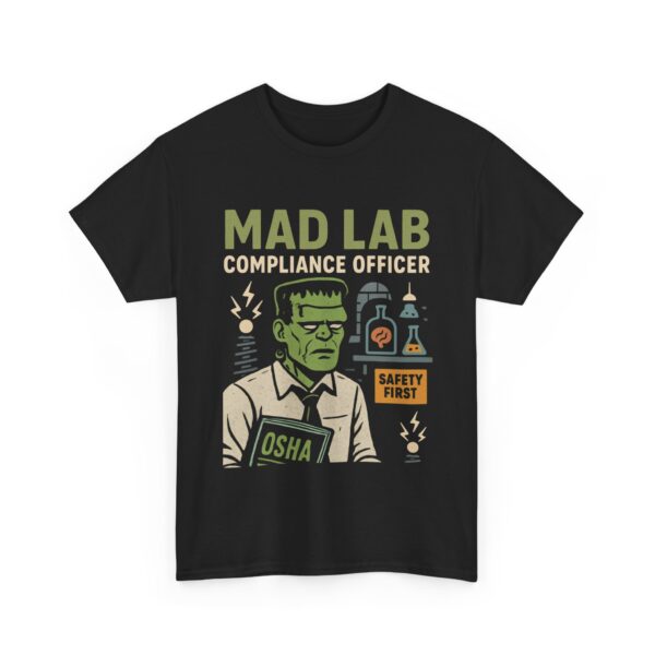 Mad Lab Compliance Officer Funny Halloween Unisex Heavy Cotton Tee
